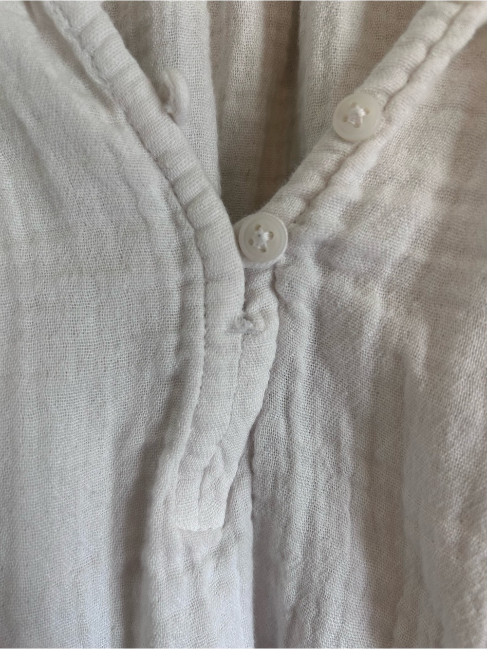 Old Navy Cream Gauze Peasant Top - Picture 2 of 3